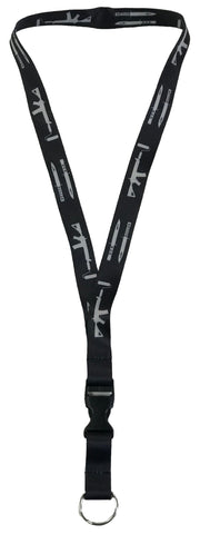 Wholesale Lanyard - Black/Grey